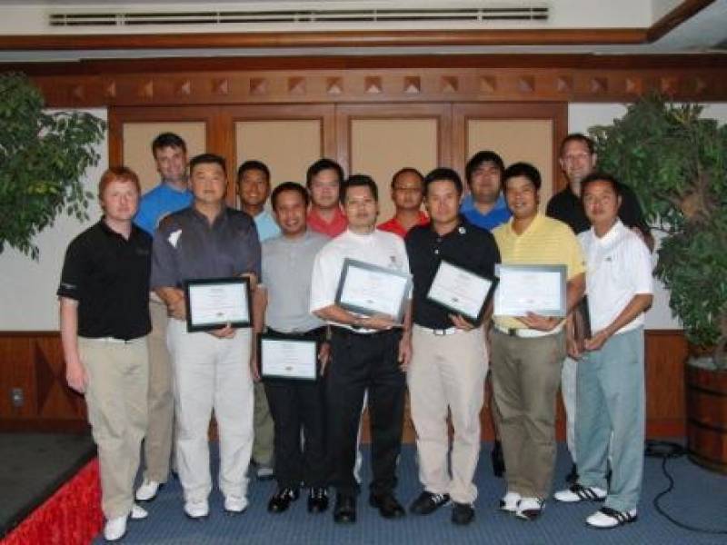 Director of Instruction Phil Kenyon (bottom left) and Level Two Instructor Shay Smart (Top left) with the Thai Attendees