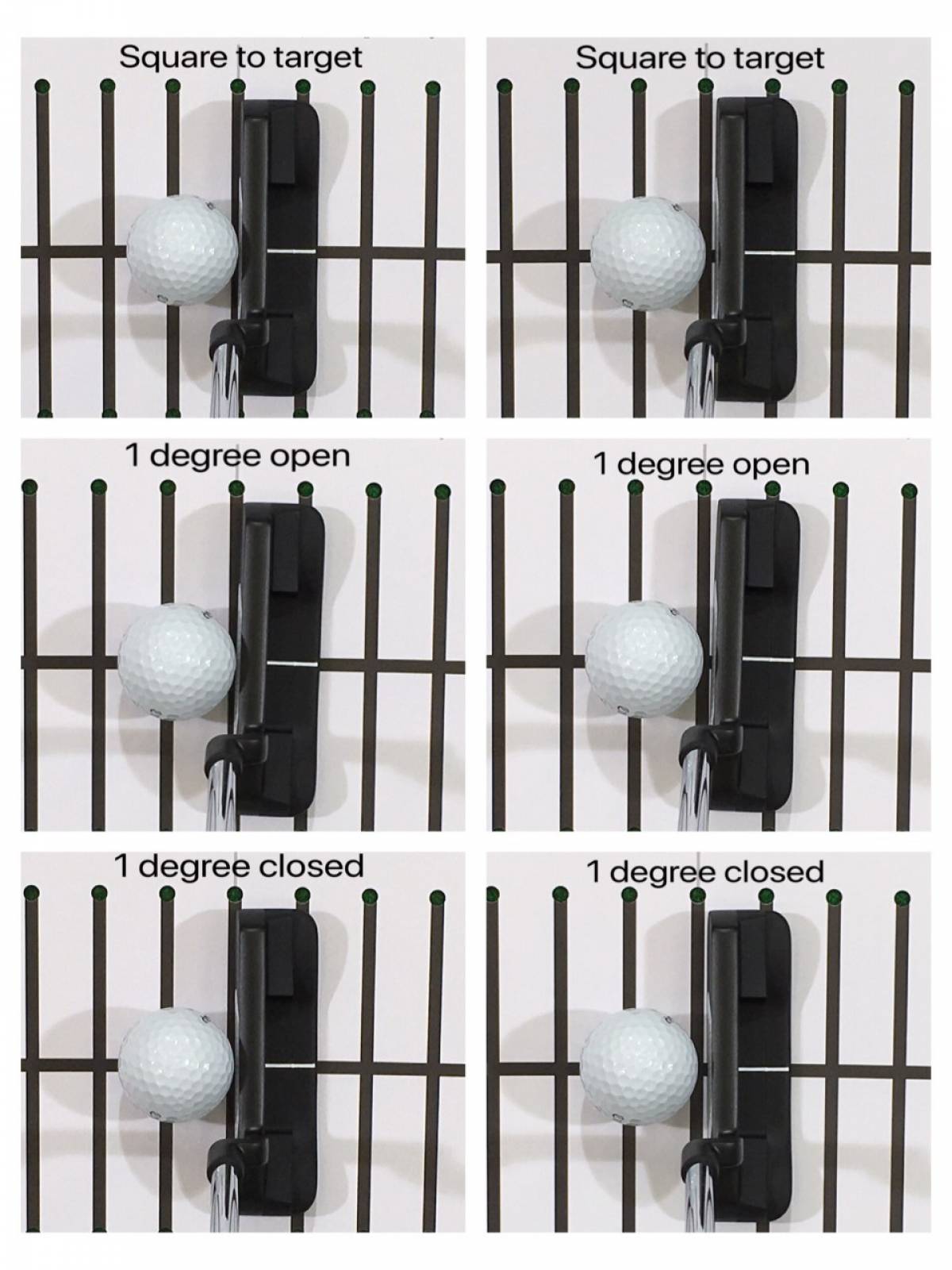 Face close to the ball / Face sat behind the aim reference