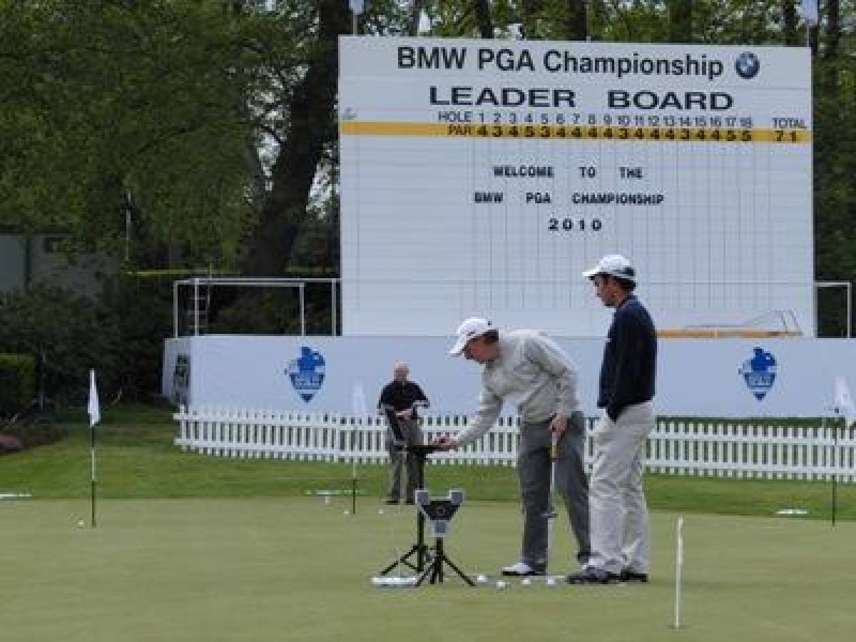 Phil Kenyon with Edoardo Molinari at the recent BMW Championship